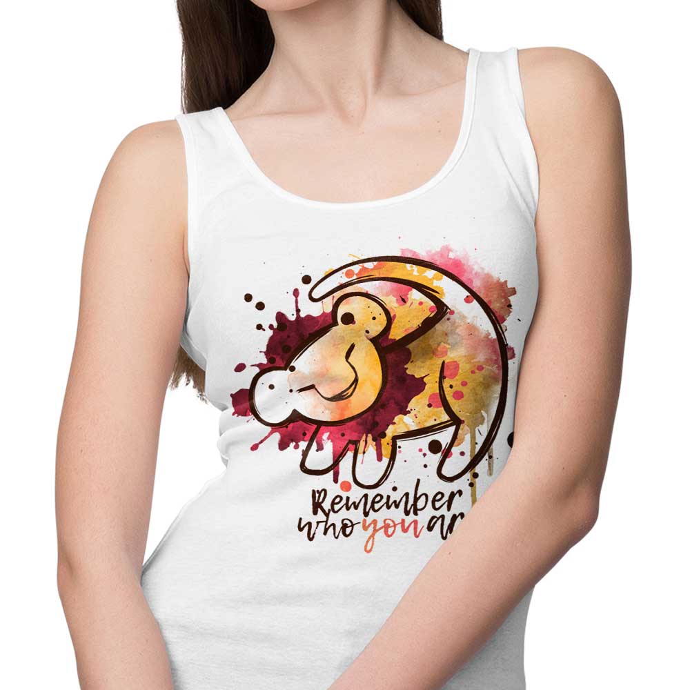 Inspiring 'Remember Who You Are' Sleeveless Tank Top for Unisex