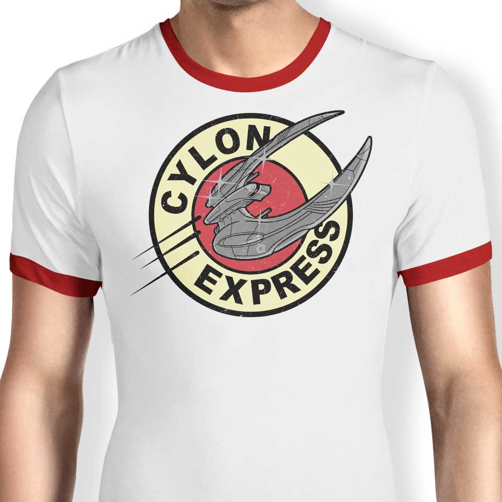 Getsousa's Cylon Express Men's Comfortable Ringer T - Shirt S - 4XL