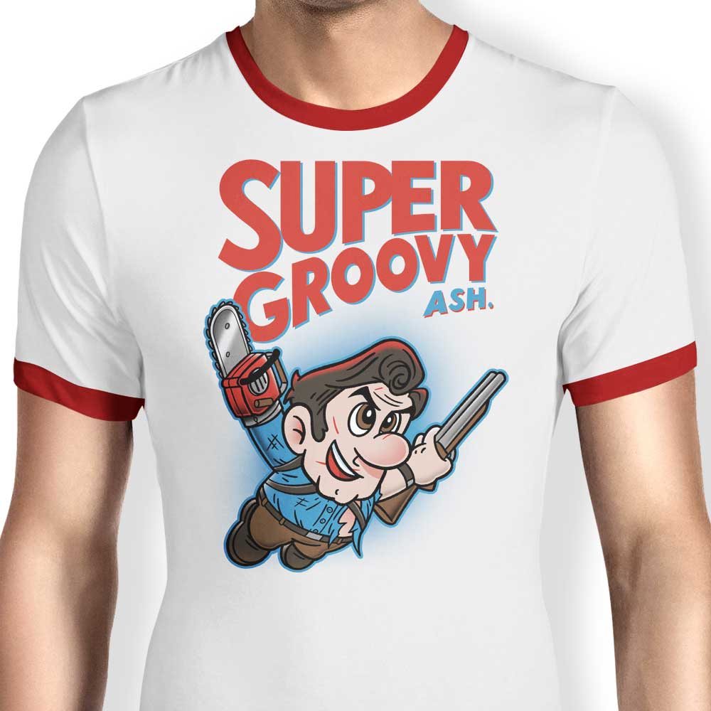 Ultra Cool Super Groovy Men's Ringer T-Shirt