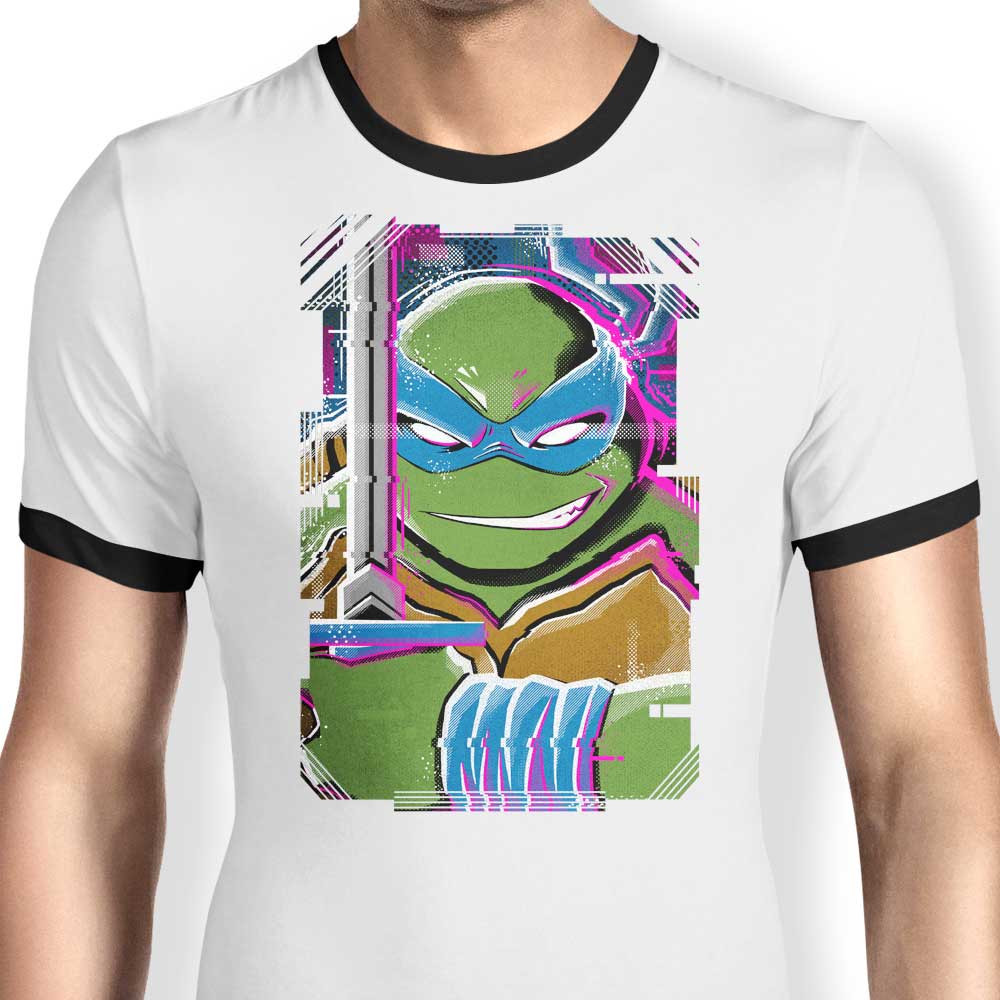 Leo Glitch Men's Stylish Ringer T - Shirt for Fashionable Wear