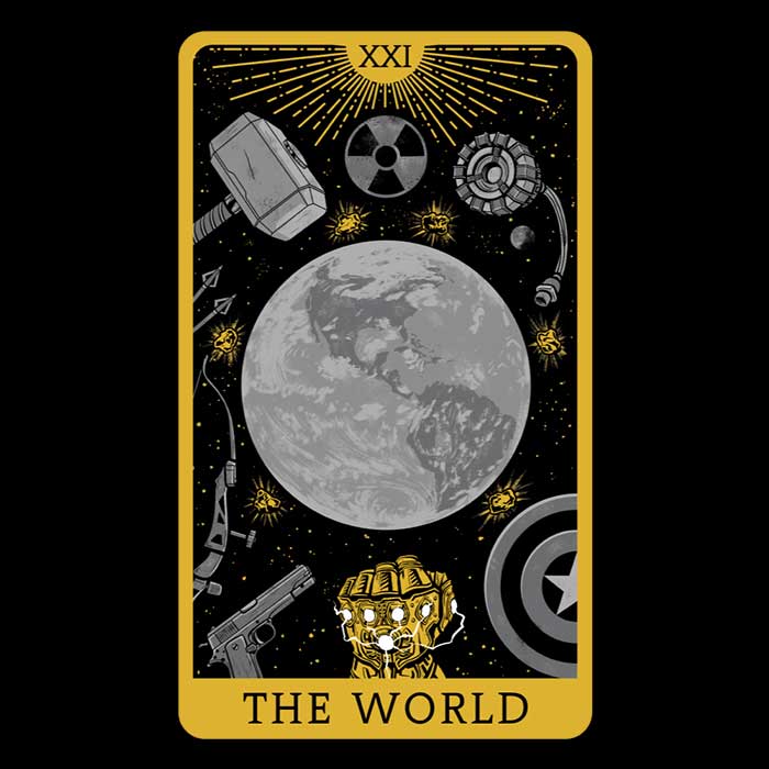 Tarot - The World-themed Men's Ringer Style T-Shirt for Fashion Lovers