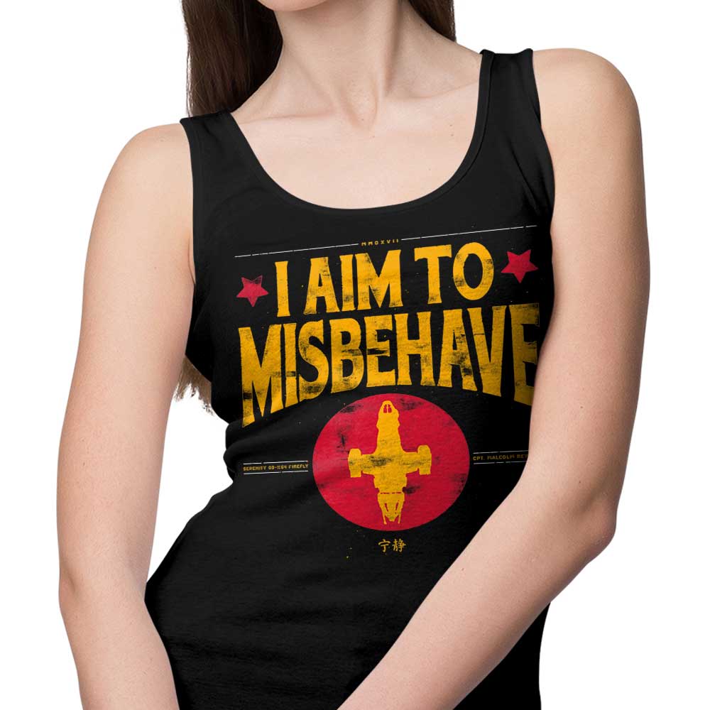 CaptainHarHar's Rebellious 'Aim to Misbehave' Tank Top