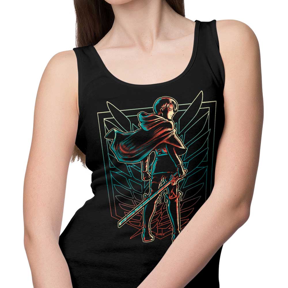 Powerful Soldier-themed Tank Top from Andriu Illustrations