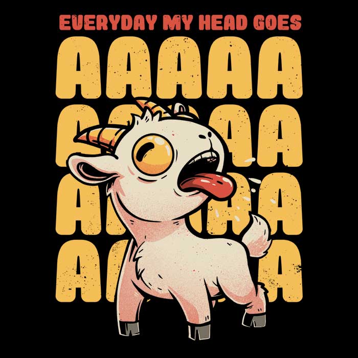Edu.ely's 'My Head Goes' Men's Ringer T - Shirt in S to 4XL Sizes