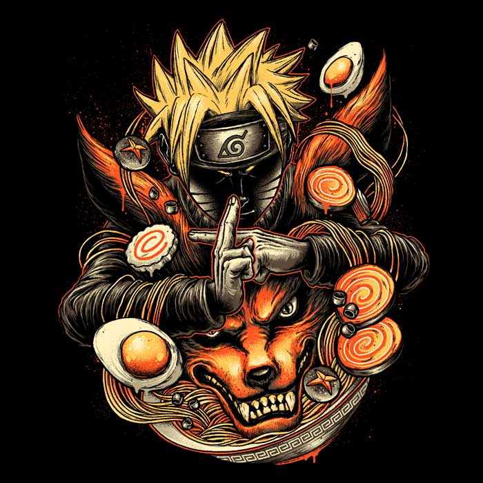 The Mighty Power of Ramen-themed Tank Top