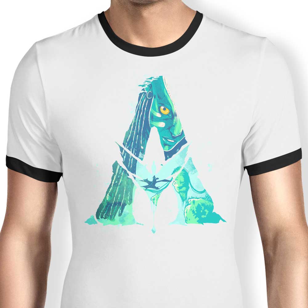 Gleydson Art's 'I See You' Men's Ringer Style Cotton T - Shirt