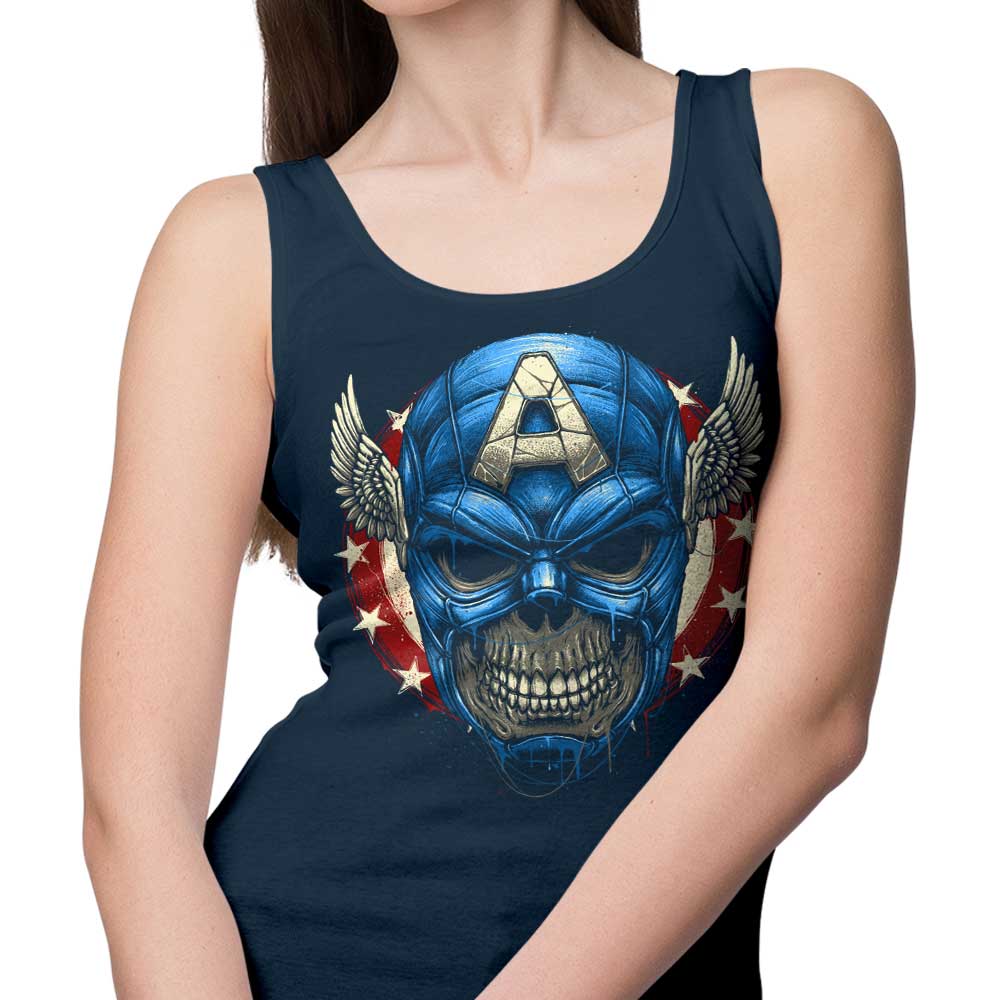 Star Spangled Skull Design Men's and Women's Unisex Tank Top