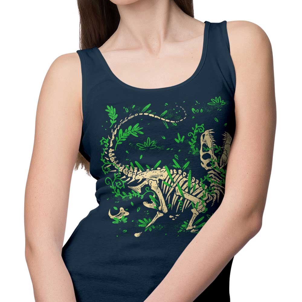 Stylish Raptor Fossils Tank Top by Fitas Artwork