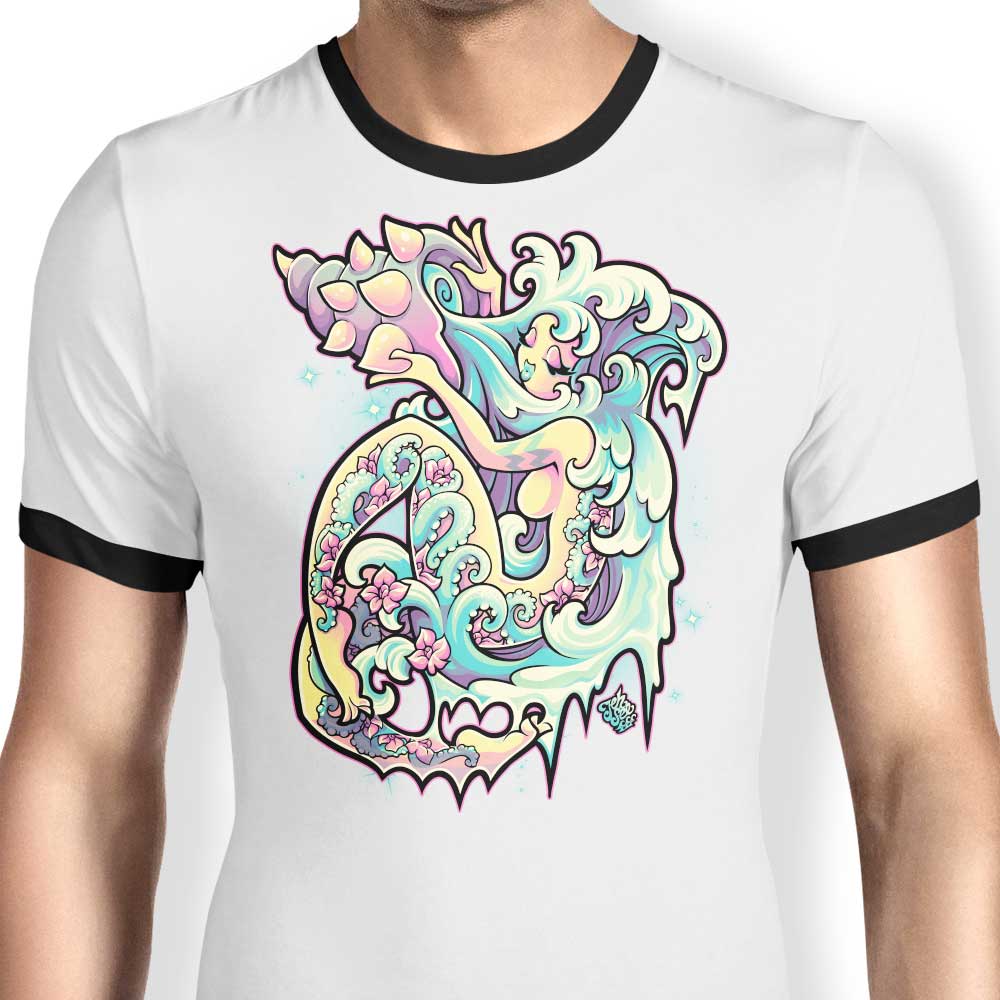 Jehsee Men's Aquarius Ringer T-Shirt in S - 4XL Sizes