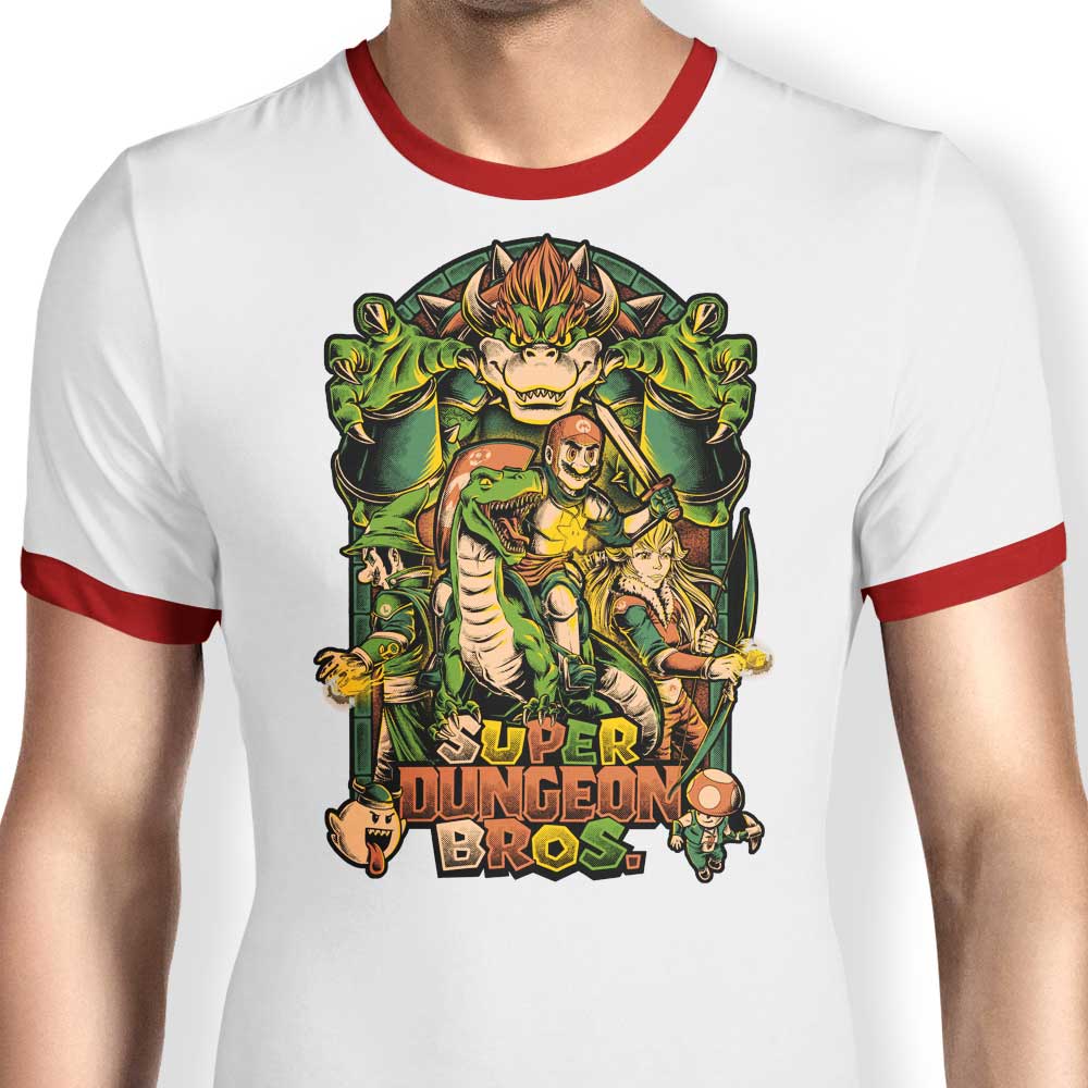 Super Dungeon Bros. Men's Classic Ringer Style T-Shirt