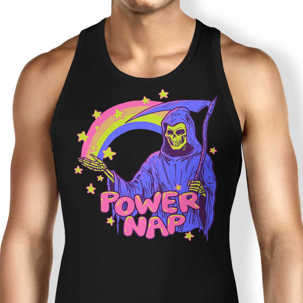 Comfortable Hillary White Power Nap Unisex and Women's Tank Tops