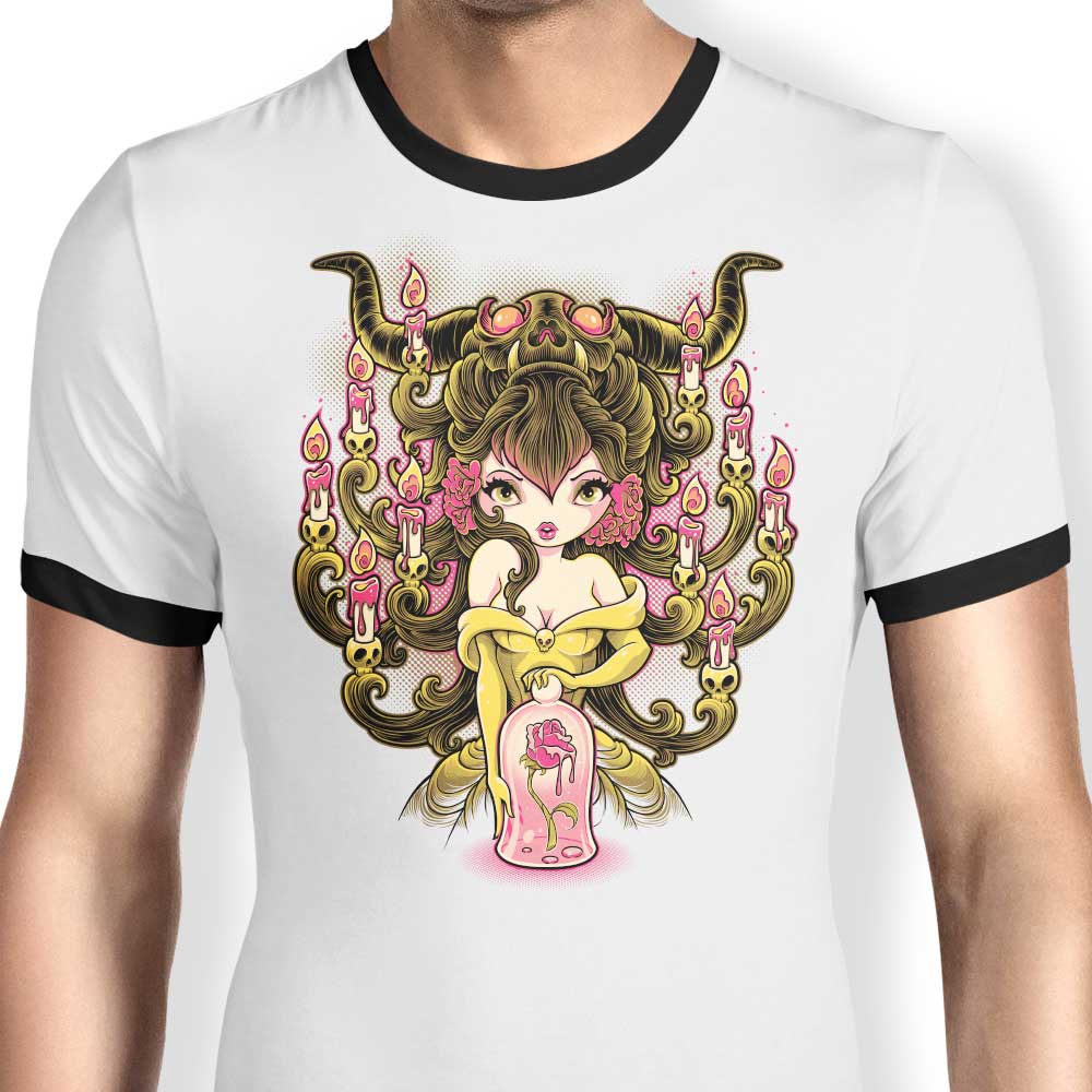 Jehsee Men's Candelabra Ringer T-Shirt in S to 4XL Sizes