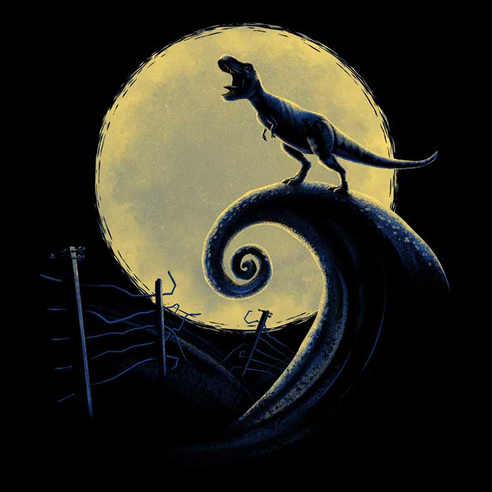 Teesgeex's Terrifying Jurassic Nightmare Tank Top