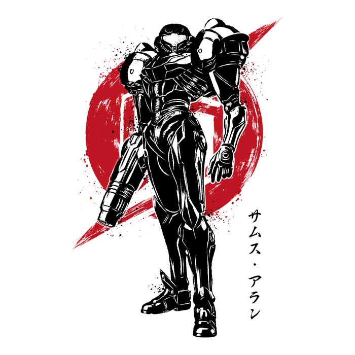 Stylish Galactic Bounty Hunter Sumi-e Tank Top for Trendy Wear