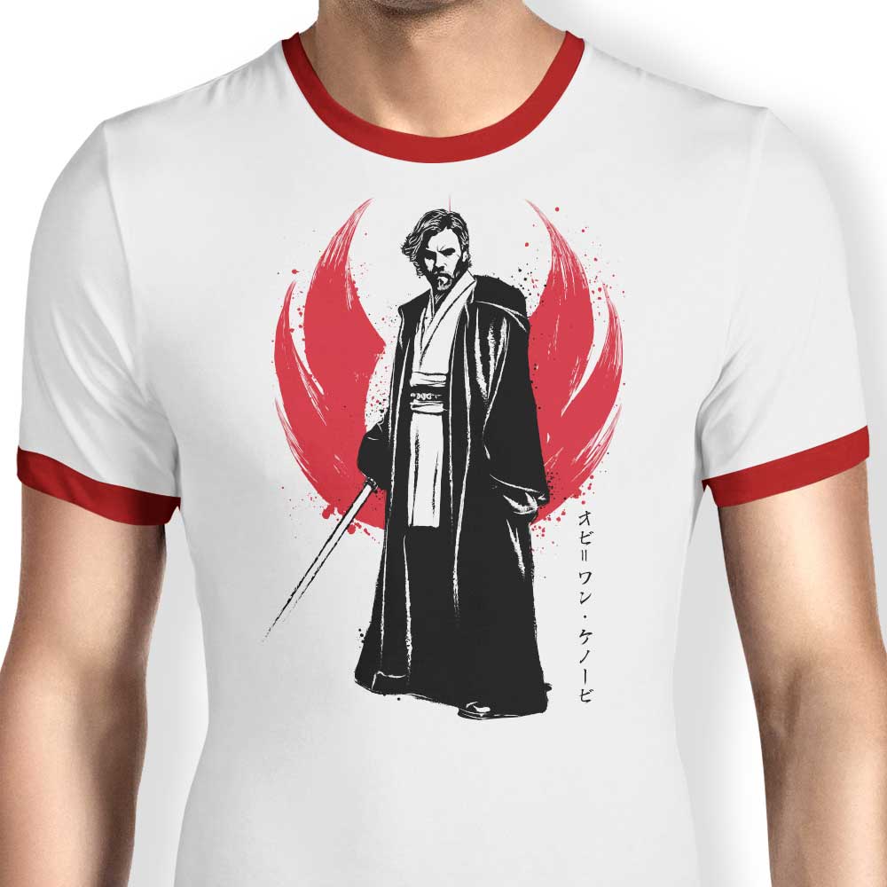 Dr. Monekers' General Sumi-e Men's Comfortable Ringer T-Shirt