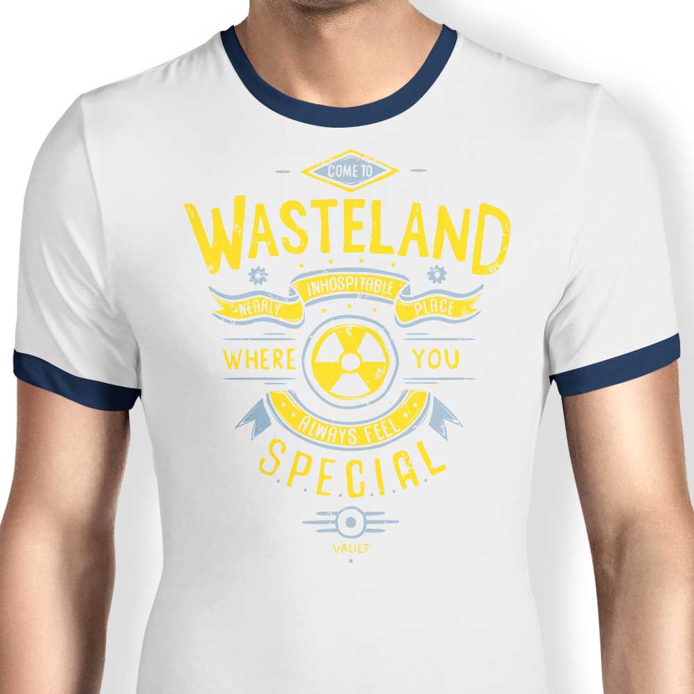 Typhoonic Art's 'Come to Wasteland' Men's Cotton Ringer T - Shirt