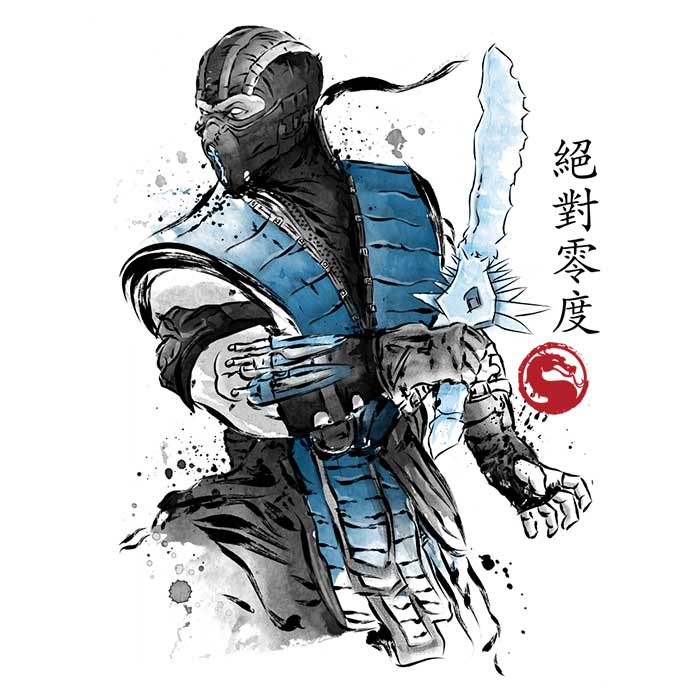 Ice Warrior Sumi-e Men's Athletic Tank Top for Intense Workouts
