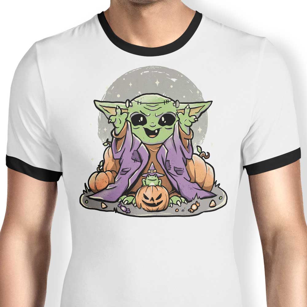 Edu.ely's Spooky Force Men's Ringer T-Shirt in S - 4XL Sizes