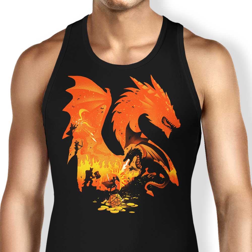 Alemaglia's Enchanting Fantasy Flames Tank Top