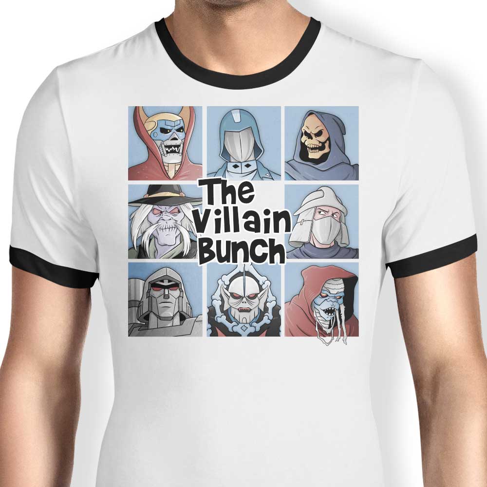 Skullpy's The Villain Bunch Men's Fashionable Ringer T - Shirt