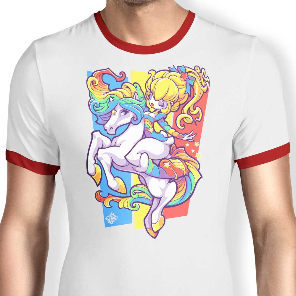 Starbrite Men's Classic Ringer T-Shirt by Jehsee