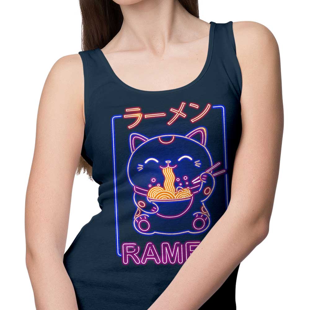 Neon Maneki - Neko Print Unisex and Women's Tank Top
