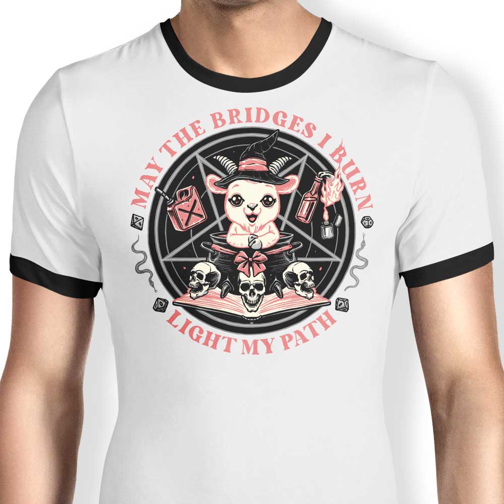 Momma Gorilla Burn Bridges Men's Classic Ringer T-Shirt