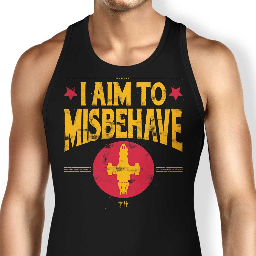 CaptainHarHar's Rebellious 'Aim to Misbehave' Tank Top