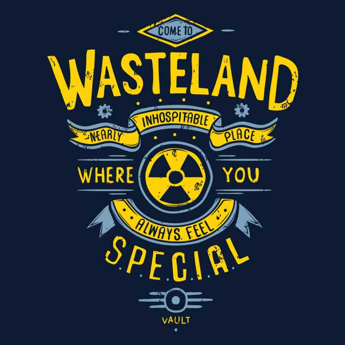 Typhoonic Art's 'Come to Wasteland' Men's Cotton Ringer T - Shirt