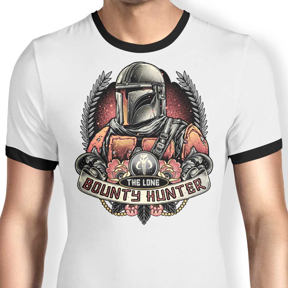 The Solitary Bounty Hunter Men's Ringer Style T-Shirt