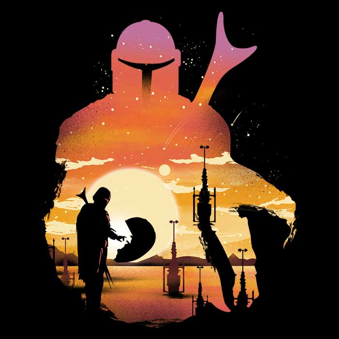 Mando Sunset Men's and Women's Unisex Fashionable Tank Top