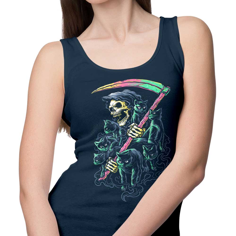 Glitchygorilla's 7 Deadly Cats Comfortable Unisex and Women's Tank Tops