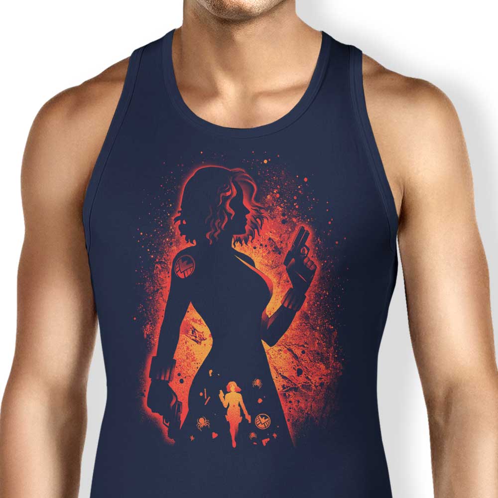 Alemaglia's Alluring Black Widow Comfort Tank Top