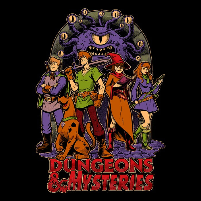 Dungeons and Mysteries Themed Ringer Style T-Shirt for Fans
