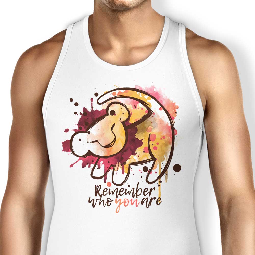 Inspiring 'Remember Who You Are' Sleeveless Tank Top for Unisex