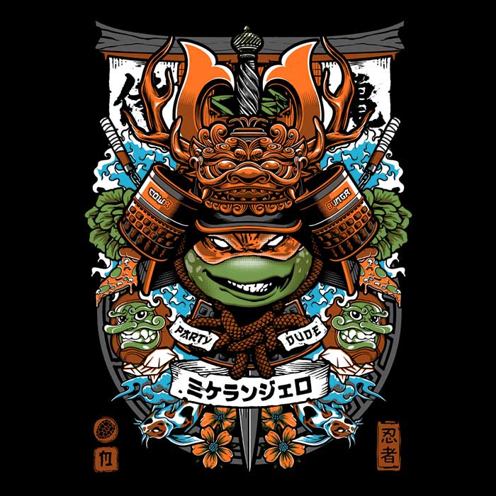 Cool Samurai - Inspired Party Tank Top by Arinesart