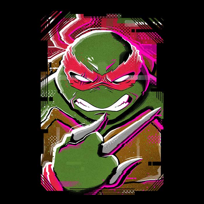 Danielmorris1993's Raphael Glitch Men's Comfortable Ringer T - Shirt in S - 4XL