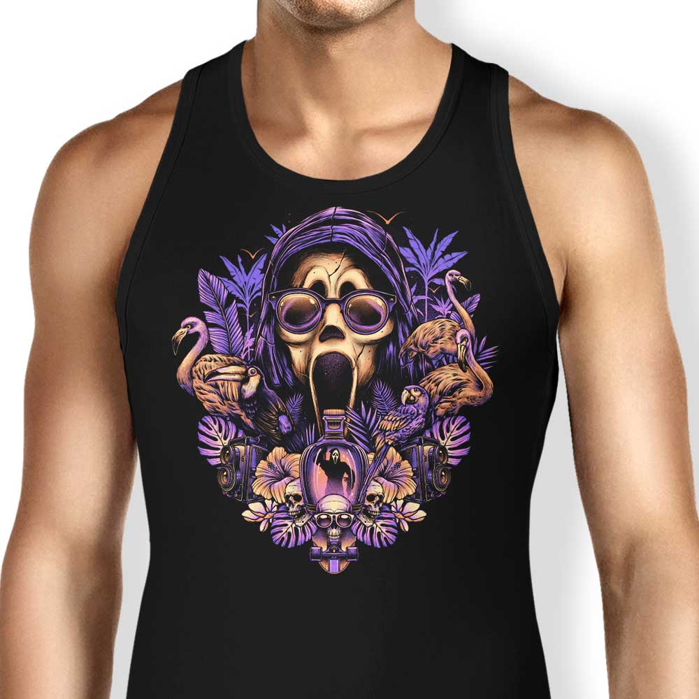 Glitchygorilla's Soft and Comfortable Tropical Ghost Tank Tops