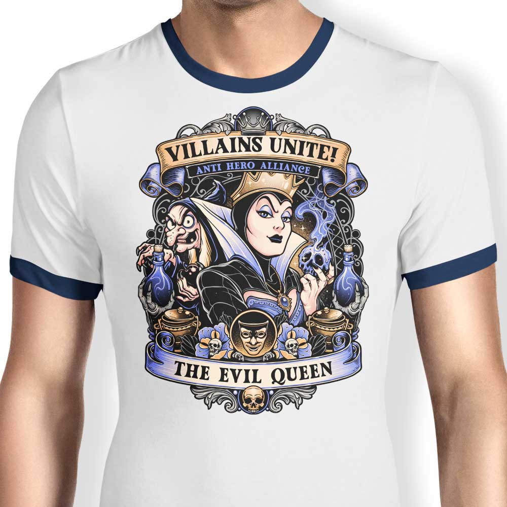 Evil Queen Inspired Men's Ringer Style Cotton T-Shirt