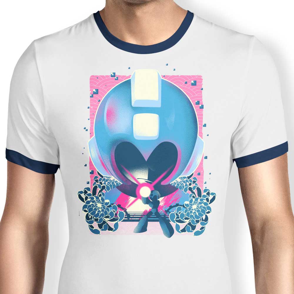 Hypertwenty Mega Hero Men's Comfortable Ringer T-Shirt in S to 4XL
