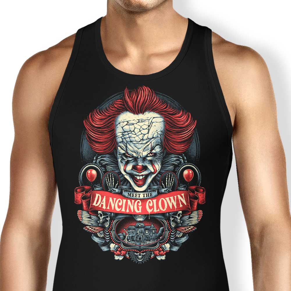 Meet the Enchanting Dancing Clown Design - Men's and Women's Comfortable Tank Tops