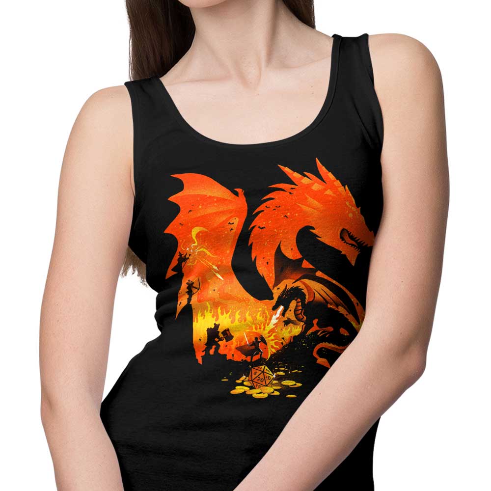 Alemaglia's Enchanting Fantasy Flames Tank Top