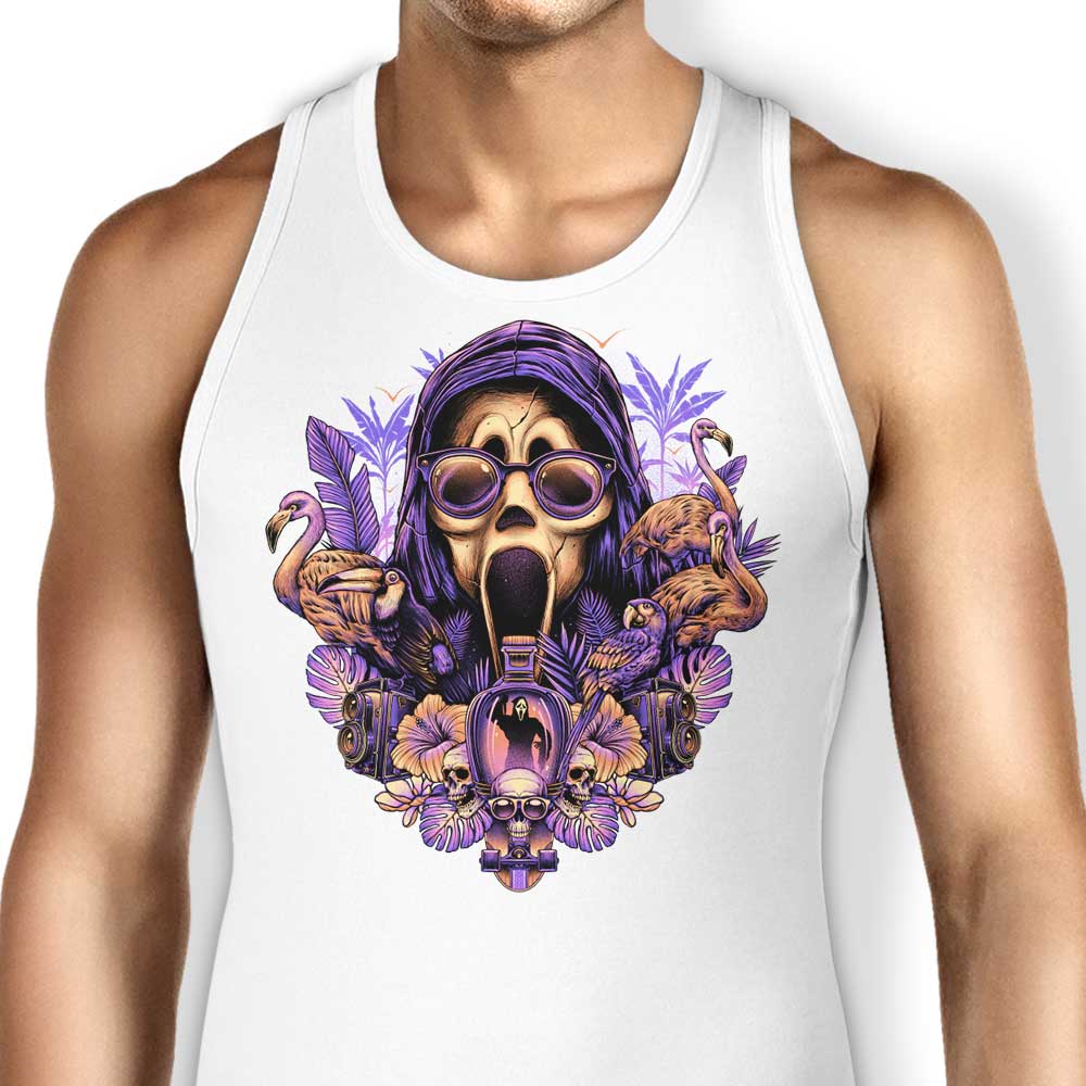 Glitchygorilla's Soft and Comfortable Tropical Ghost Tank Tops