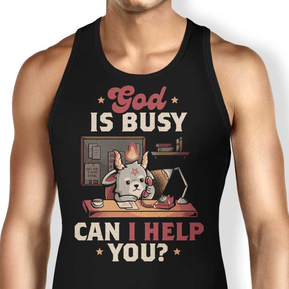 Edu.ely's 'God is Busy' Comfortable Unisex and Women's Tank Tops