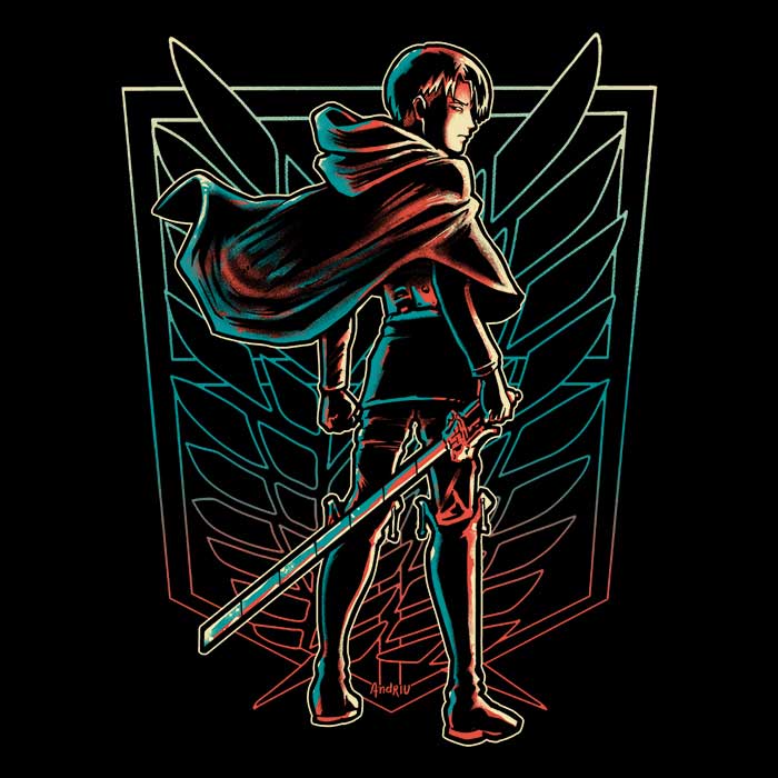 Powerful Soldier-themed Tank Top from Andriu Illustrations