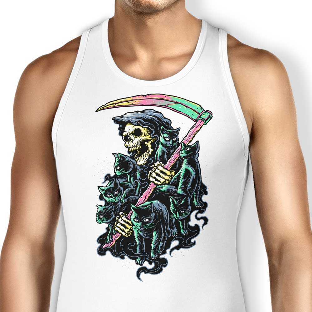 Glitchygorilla's 7 Deadly Cats Comfortable Unisex and Women's Tank Tops