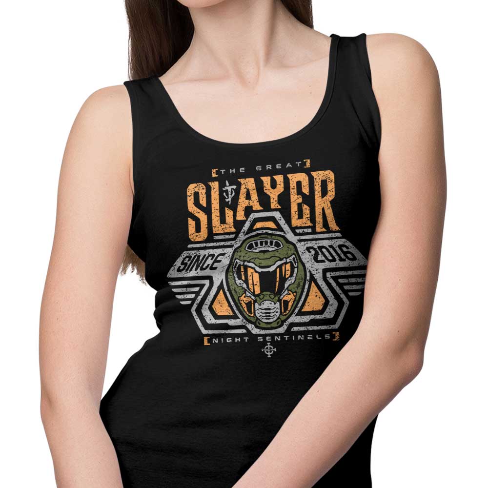 Comfortable Space Slayer Marine Unisex and Women's Tank Tops