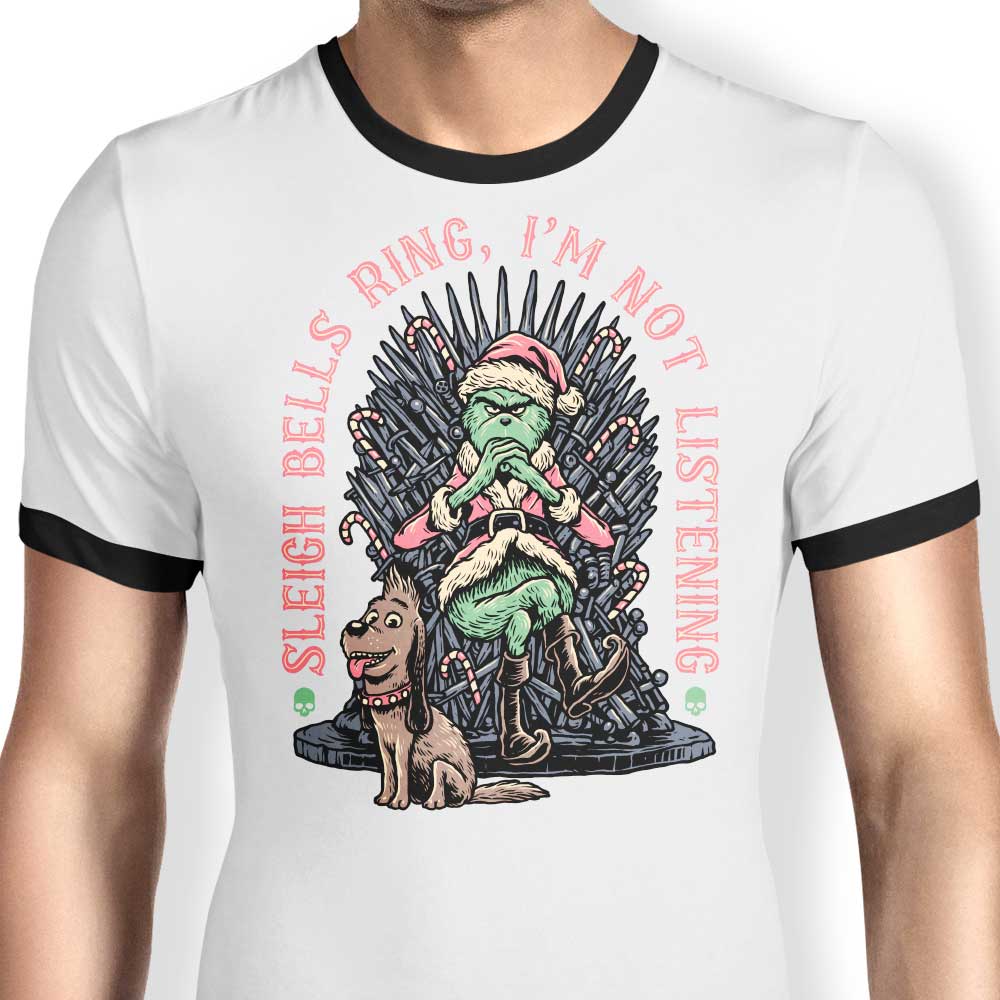 Momma Gorilla's 'I'm Not Listening' Men's Classic Ringer T - Shirt