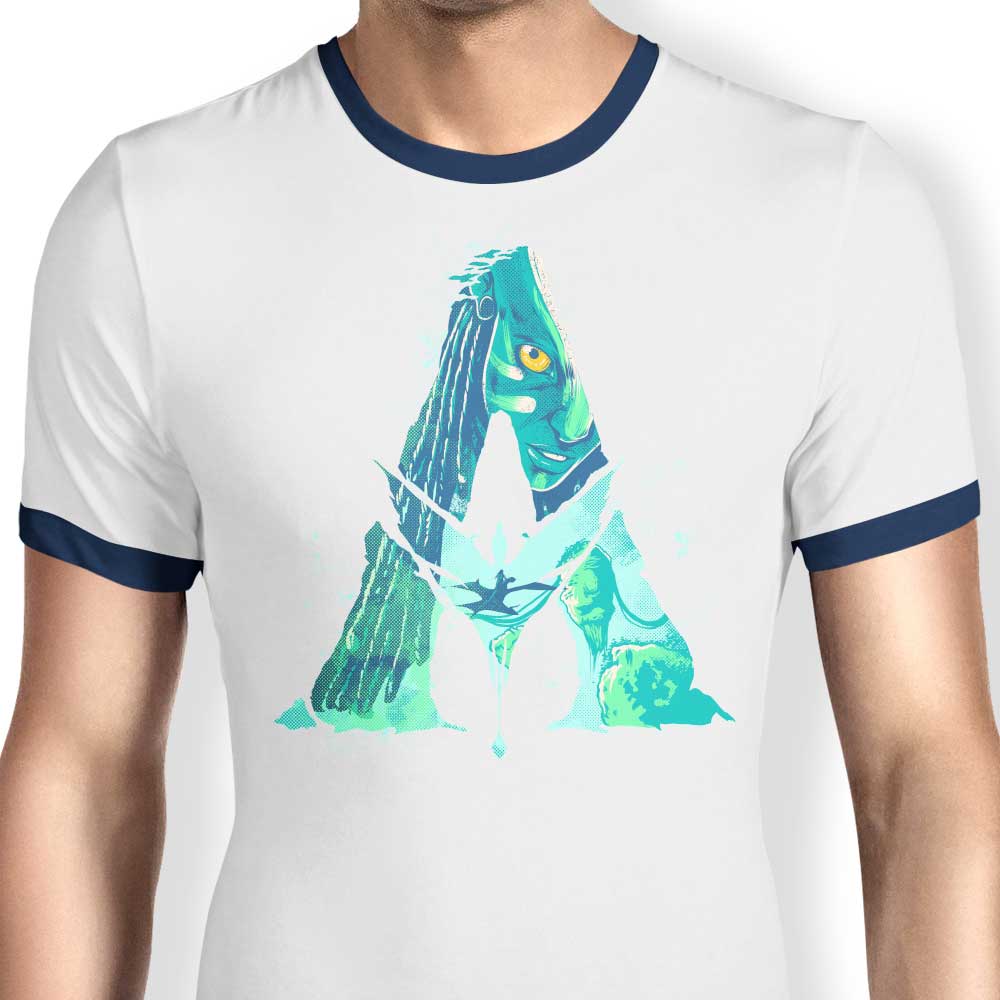 Gleydson Art's 'I See You' Men's Ringer Style Cotton T - Shirt