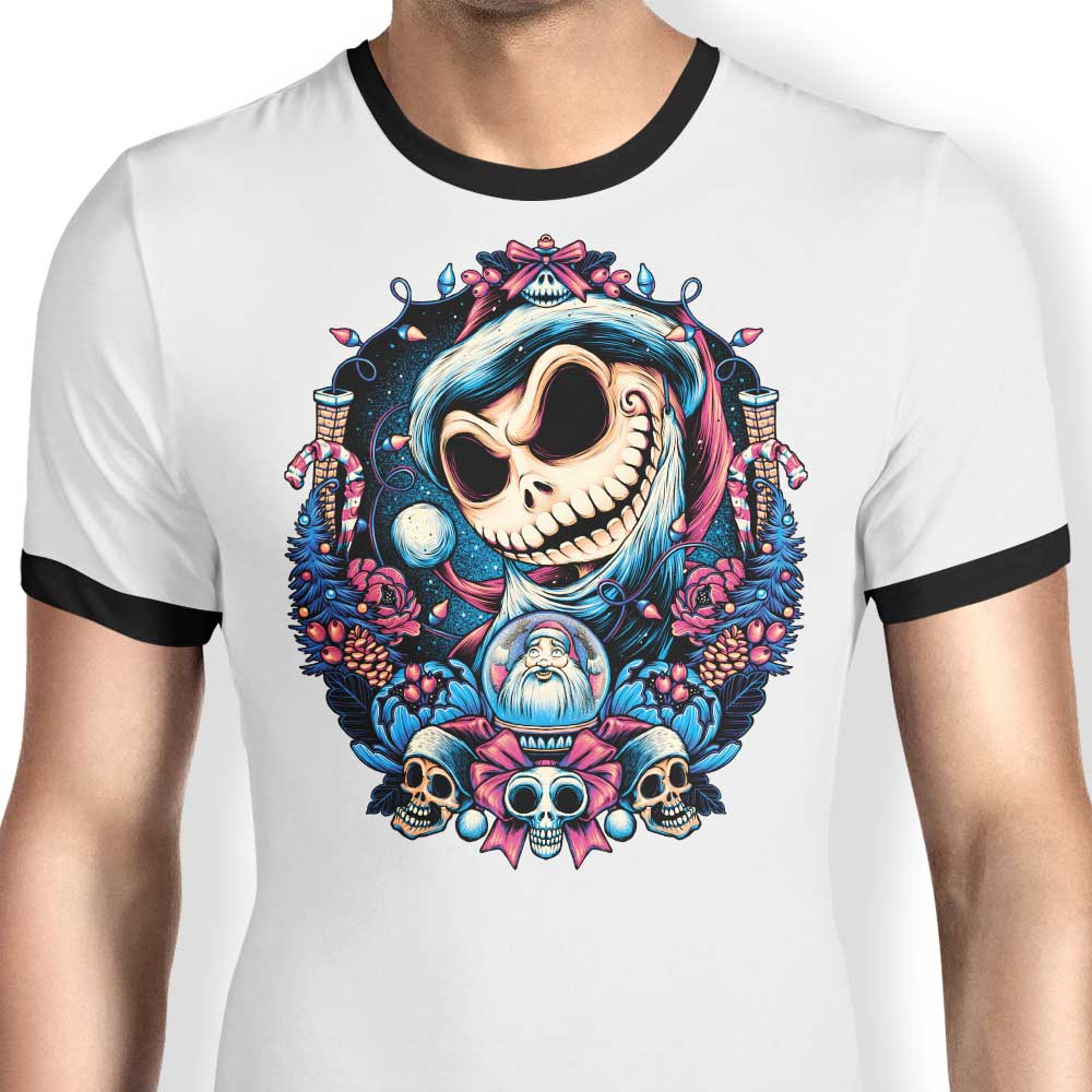 Glitchygorilla's Festive Christmas King Ringer T - Shirt